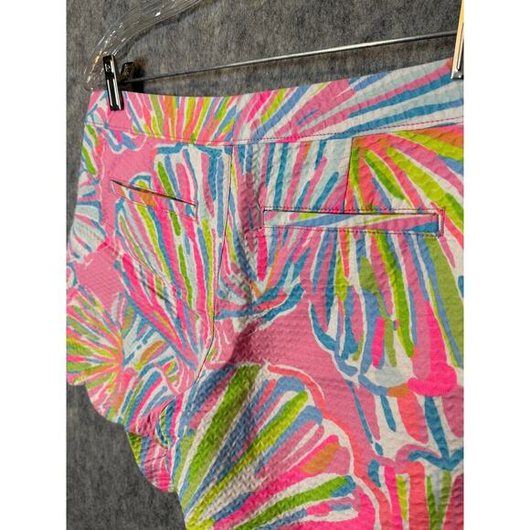 Lilly Pulitzer Womens Size 8 Cotton The Buttercup Short Bright Seashell - Picture 5 of 8